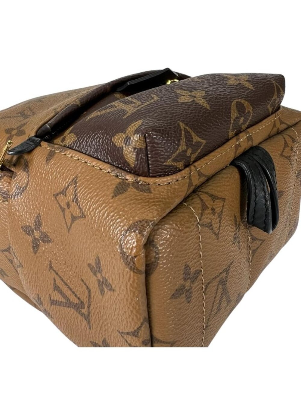 Louis Vuitton Monogram Reverse Mini Palm Springs Backpack Brown - Picture 6 of 15